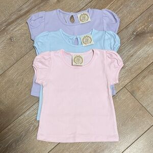 The Beaufort Bonnet Company Penny’s play Kids T-Shirt Set - Pink, Blue, Purple